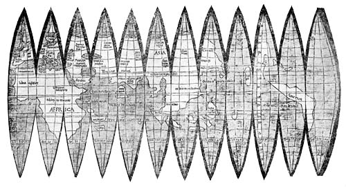 Globe Gores
Attributed to Martin Waldseemüller, 1509.