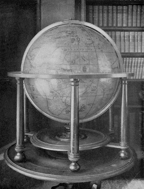 Terrestrial
Globe of Emery Molyneux, 1592.